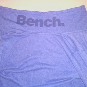 Bench sweater Size Small, purple dark purple writing.